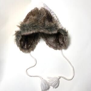 WOOL BLEND KIDS KNIT WINTER BEANIE SIZE 4/6